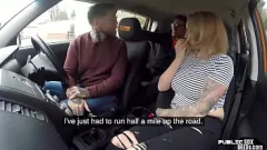 Play Busty MILF with Tattoos Gets POV Car Fuck Session