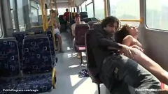 Redă Frumusețea europeană supusă în public: Hardcore Bus BDSM